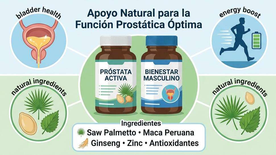 Guía médica de salud prostática masculina — bienestar natural para hombres