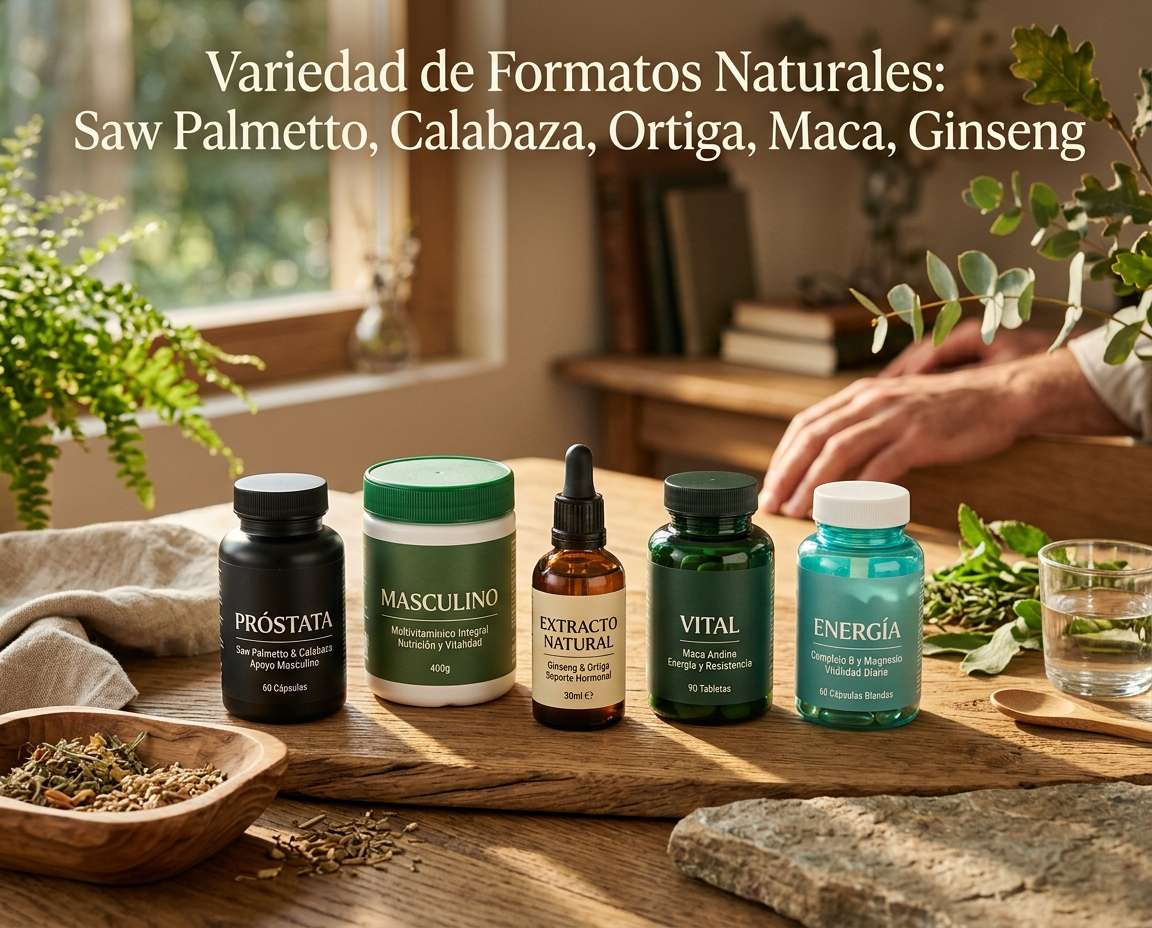 Comparativa de suplementos naturales para la próstata disponibles en Latinoamérica