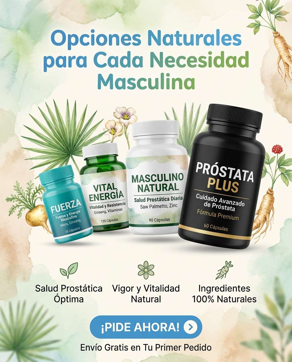Promociones especiales en suplementos prostáticos — oferta por tiempo limitado