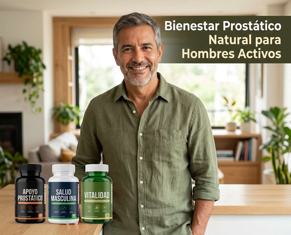 Bienestar y calidad de vida masculina — suplementos naturales para la próstata